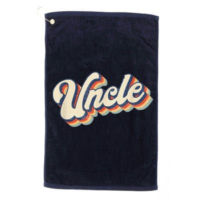 Uncle Retro Vintage Gift Uncle Golf Towel