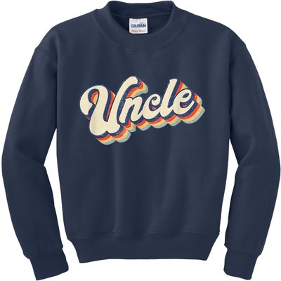 Uncle Retro Vintage Gift Uncle Kids Sweatshirt