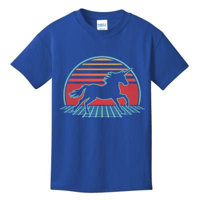 Unicorn Retro Vintage 80s Style Horse Lover Gift Cool Gift Kids T-Shirt
