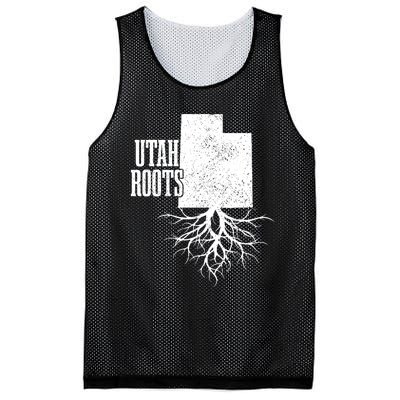 Utah Roots Vintage Usa Patriotic Pride State Map Mesh Reversible Basketball Jersey Tank