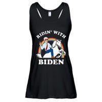 Unicorn Ridin With Biden Funny Joe Biden Ladies Essential Flowy Tank