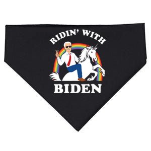 Unicorn Ridin With Biden Funny Joe Biden USA-Made Doggie Bandana