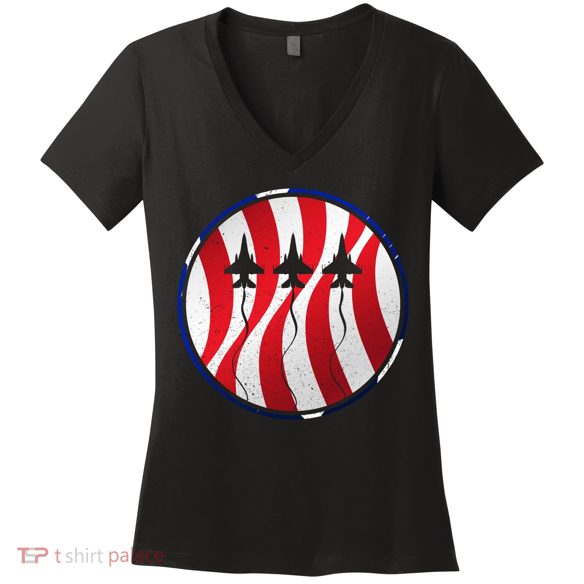 US Air Force Emblem Women's V-Neck T-Shirt