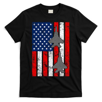 US Air Force Jets Distressed Flag T-Shirt