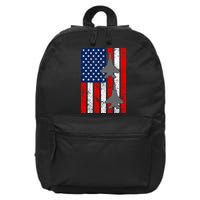 US Air Force Jets Distressed Flag 16 in Basic Backpack