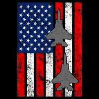 US Air Force Jets Distressed Flag 16 in Basic Backpack