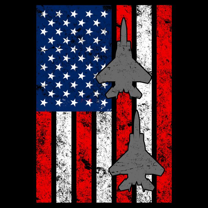 US Air Force Jets Distressed Flag 16 in Basic Backpack