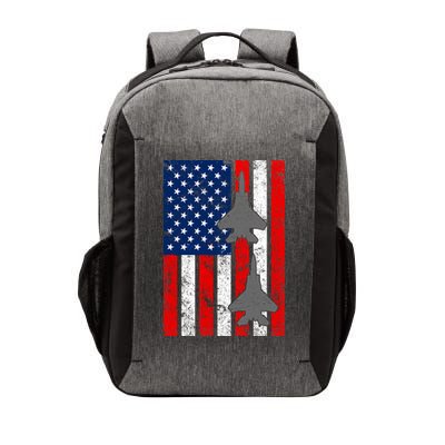 US Air Force Jets Distressed Flag Vector Backpack