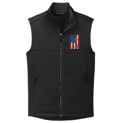 US Air Force Jets Distressed Flag Collective Smooth Fleece Vest