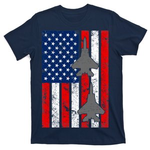 US Air Force Jets Distressed Flag T-Shirt