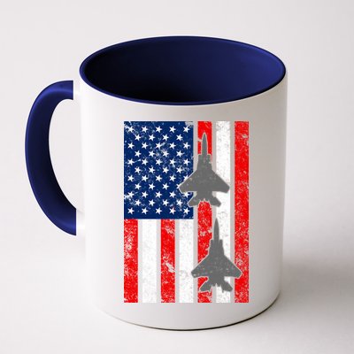 US Air Force Jets Distressed Flag Mug