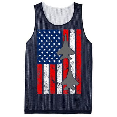 US Air Force Jets Distressed Flag Mesh Reversible Basketball Jersey Tank