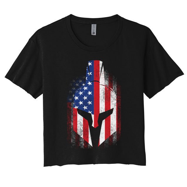 US American Spartan Crop Top