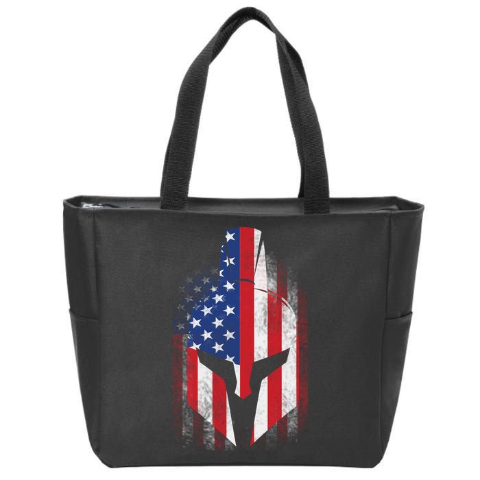 US American Spartan Zip Tote Bag