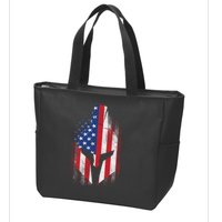 US American Spartan Zip Tote Bag
