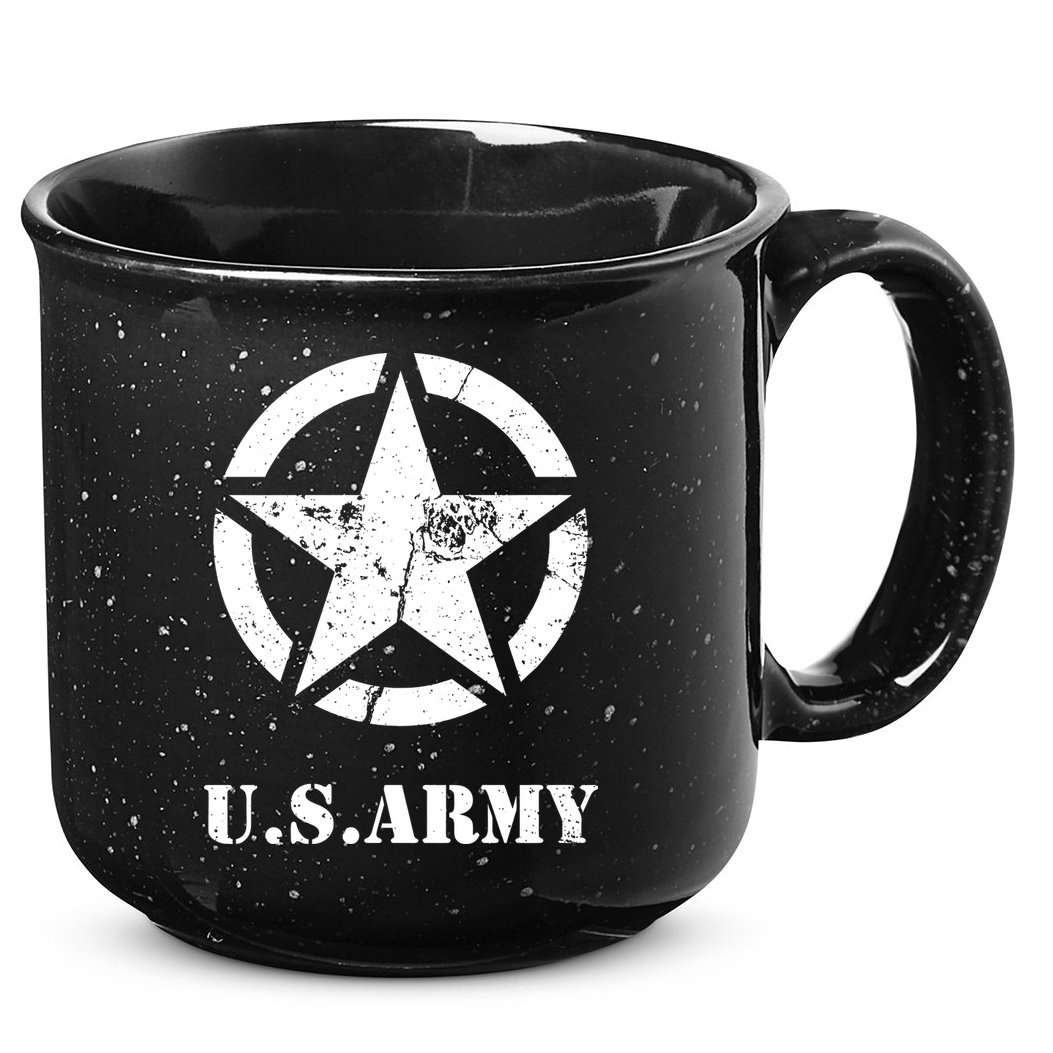 US Army Vintage Logo 15oz Campfire Ceramic Mug