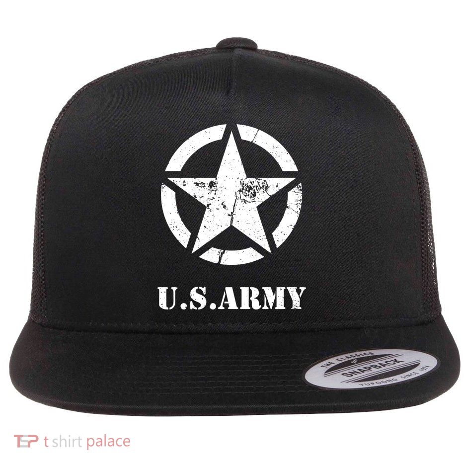 US Army Vintage Logo Flatbill Hat