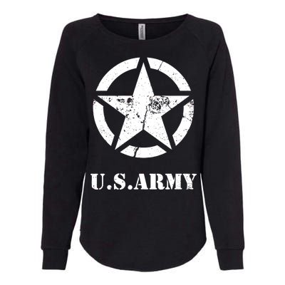 US Army Vintage Logo Womens California Wash Sweatshirt