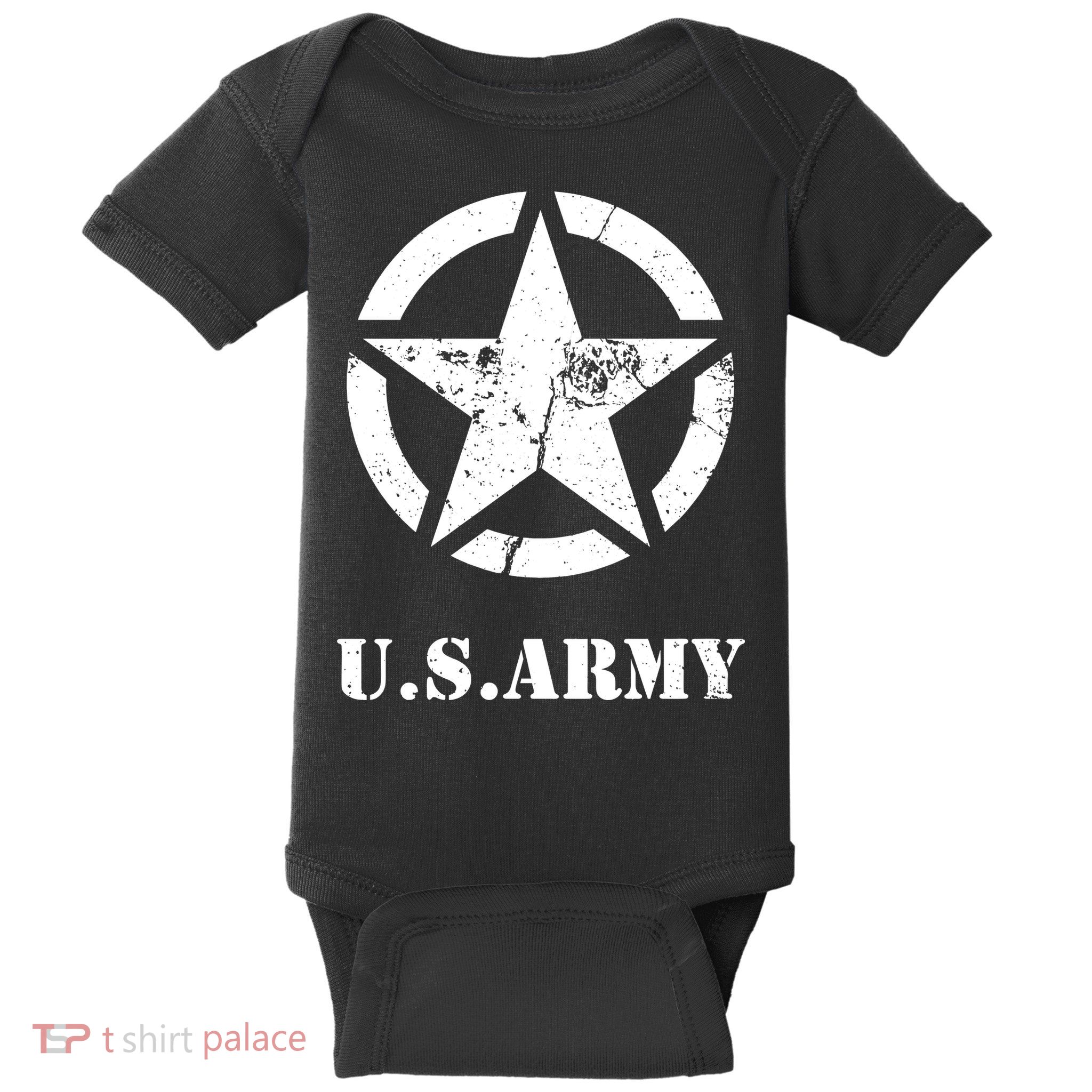 US Army Vintage Logo Baby Bodysuit