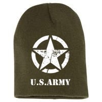 US Army Vintage Logo Short Acrylic Beanie