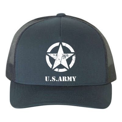 US Army Vintage Logo Yupoong Adult 5-Panel Trucker Hat