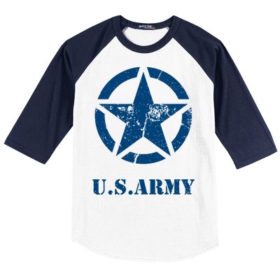 US Army Vintage Logo Baseball Sleeve Shirt