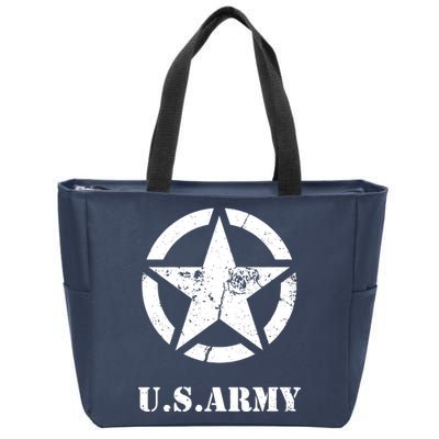 US Army Vintage Logo Zip Tote Bag