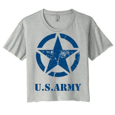 US Army Vintage Logo Women's Crop Top Tee