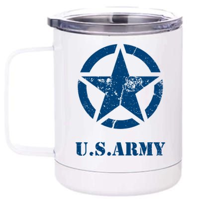 US Army Vintage Logo 12 oz Stainless Steel Tumbler Cup