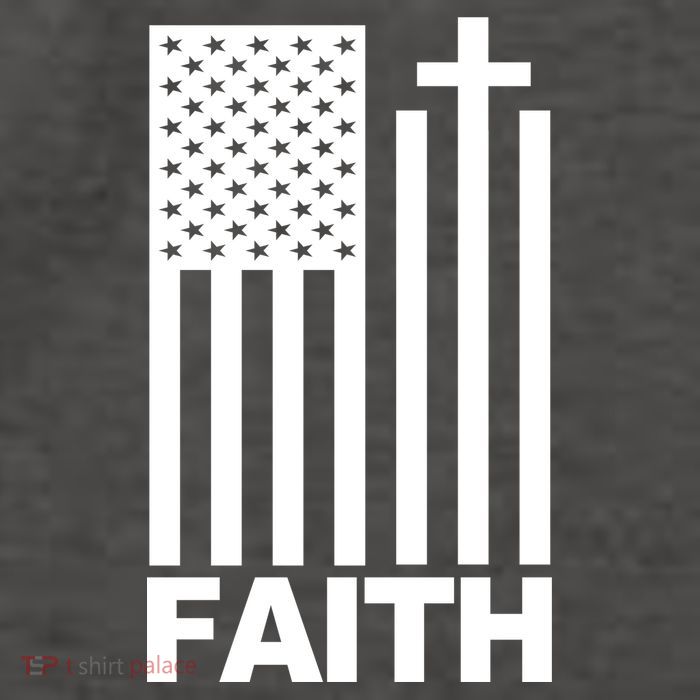 US Christian Cross Flag Faith Vector Backpack