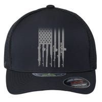 US Gun Flag Flexfit Unipanel Trucker Cap