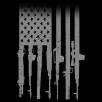 US Gun Flag Tall T-Shirt
