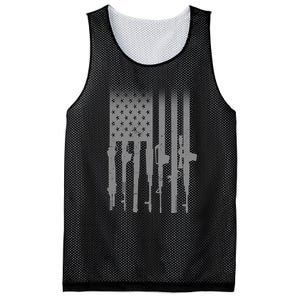 US Gun Flag Mesh Reversible Basketball Jersey Tank