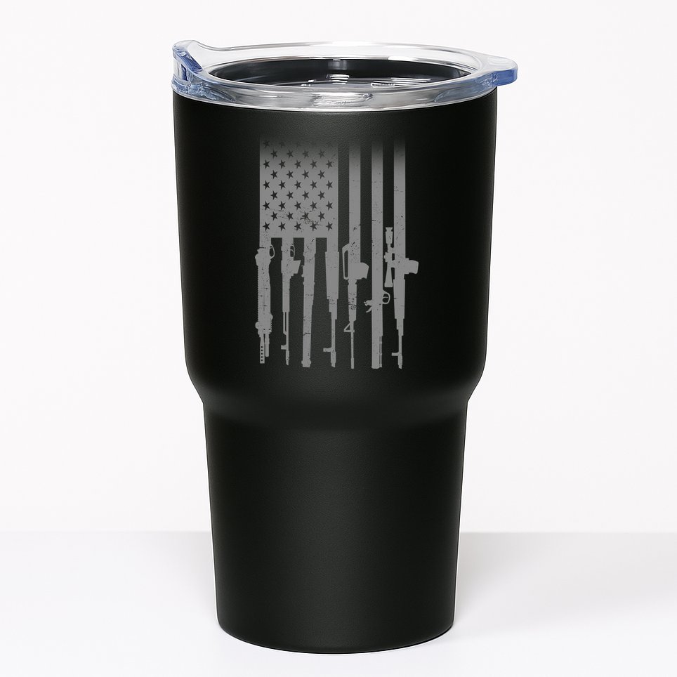 US Gun Flag Tumbler