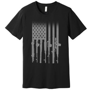 US Gun Flag Premium T-Shirt