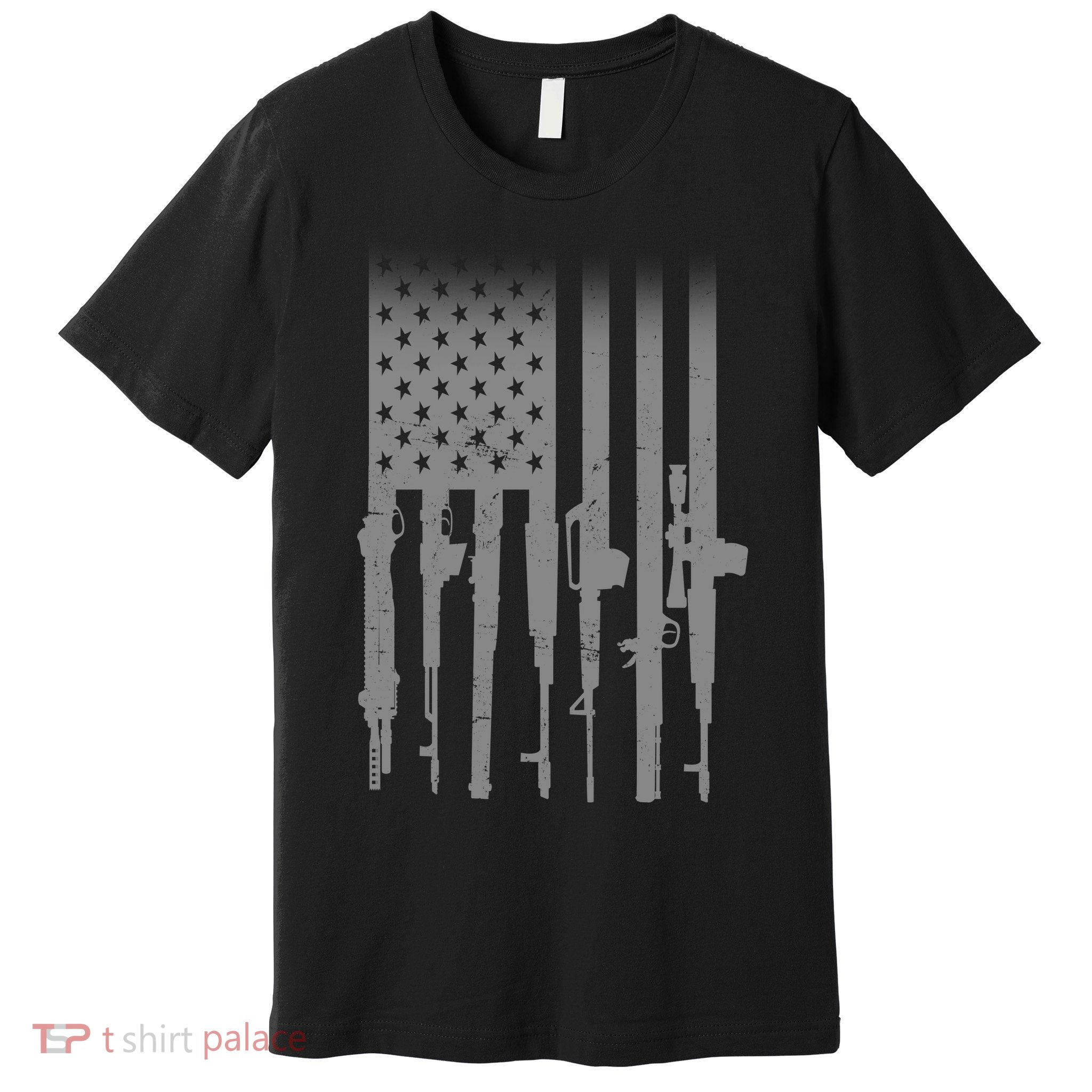 US Gun Flag Premium T-Shirt