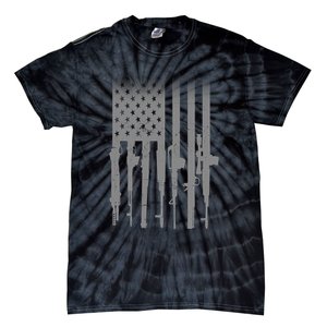 US Gun Flag Tie-Dye T-Shirt