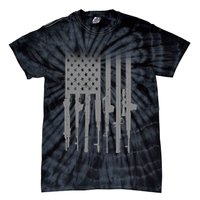US Gun Flag Tie-Dye T-Shirt