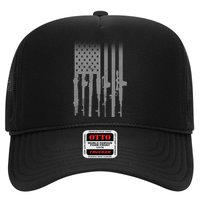 US Gun Flag Trucker Hat