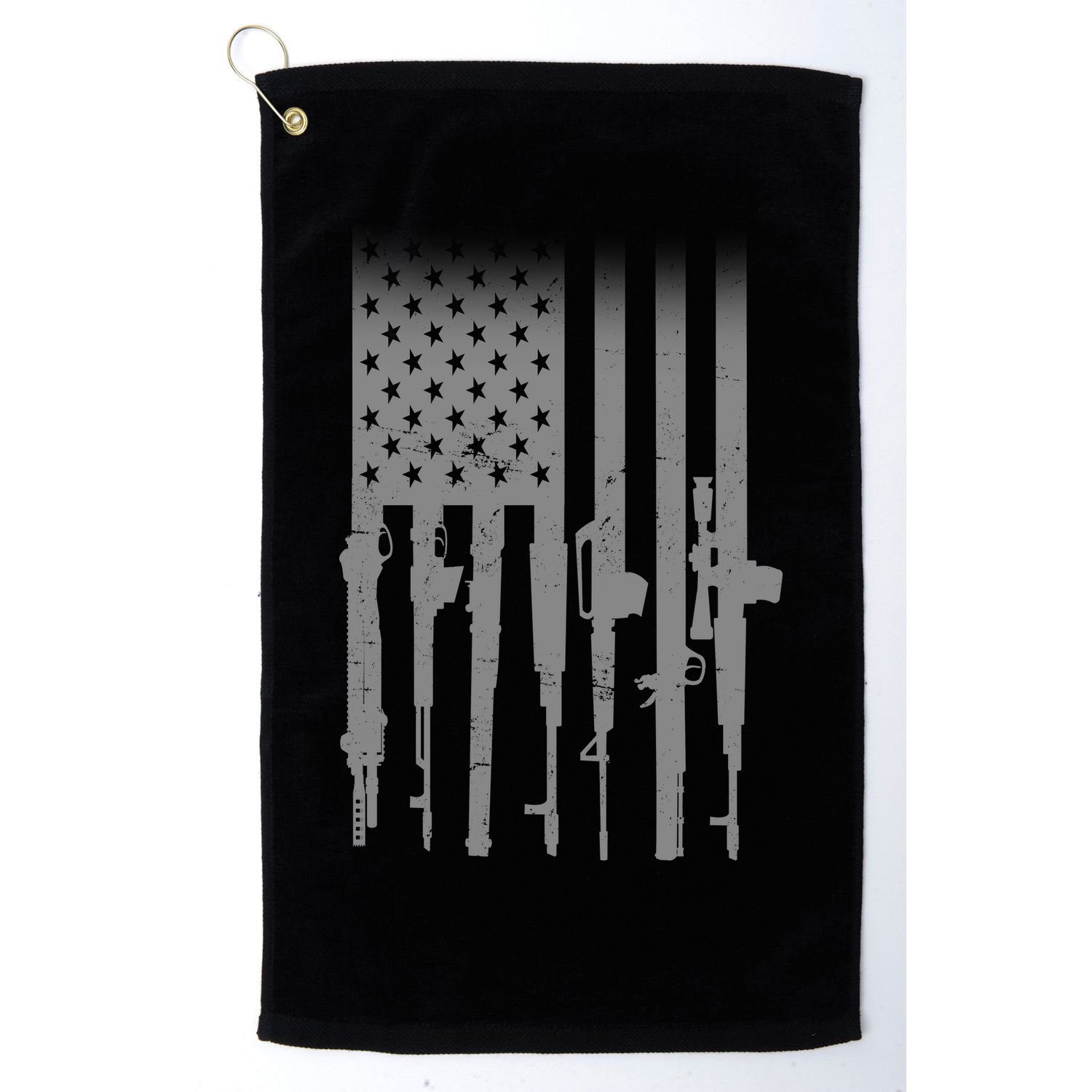 US Gun Flag Golf Towel