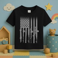 US Gun Flag Toddler T-Shirt