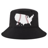 US Map American Baseball Cool Comfort Performance Bucket Hat