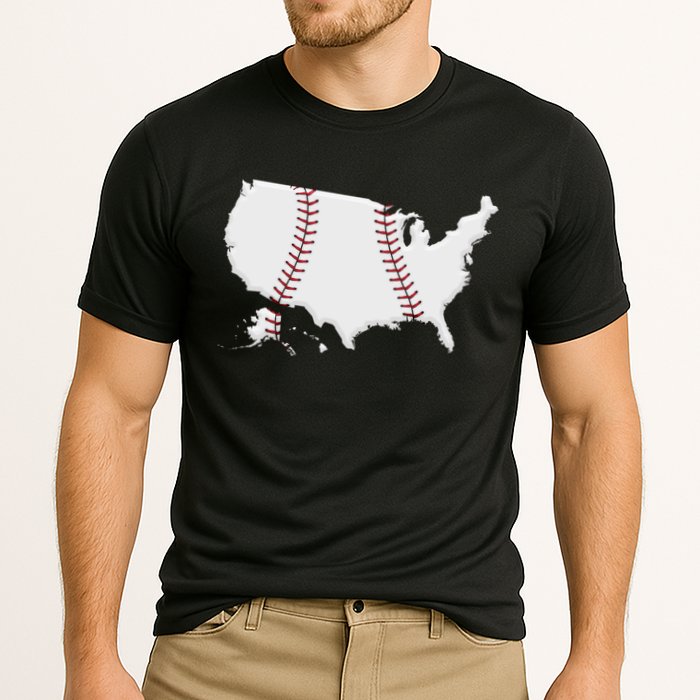 US Map American Baseball Performance Shirt
