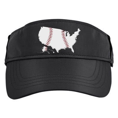 US Map American Baseball Adult Drive Performance Visor