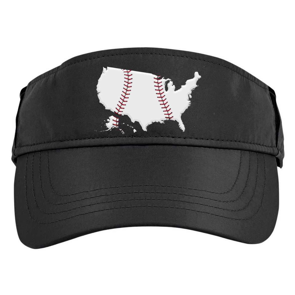 US Map American Baseball Adult Drive Performance Visor