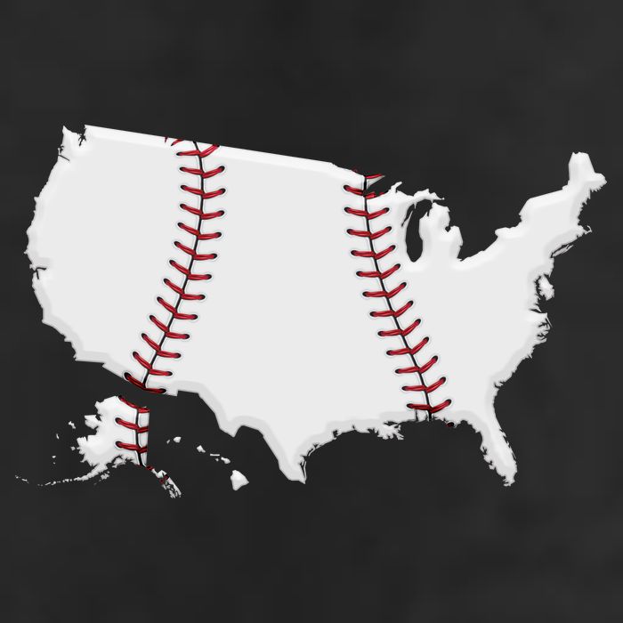US Map American Baseball Adult Drive Performance Visor