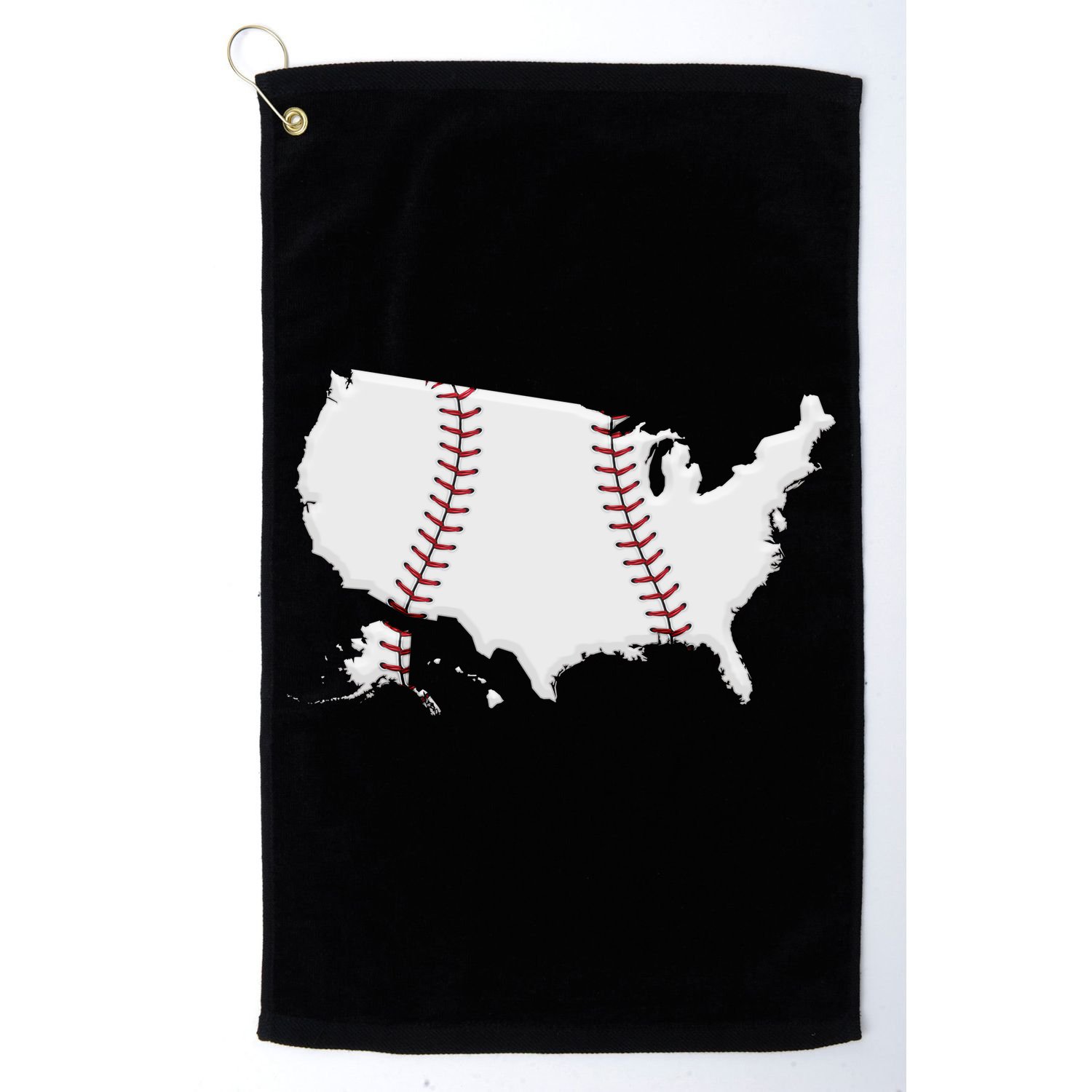 US Map American Baseball Golf Towel