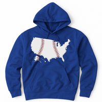 US Map American Baseball Hoodie