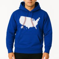US Map American Baseball Hoodie