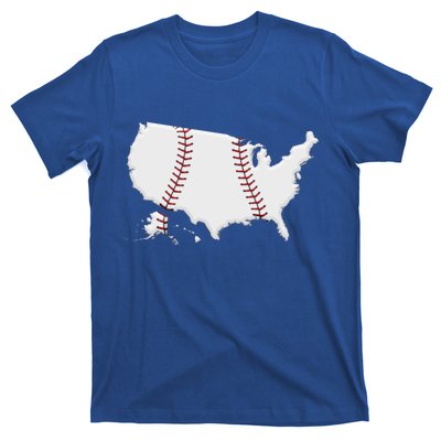 US Map American Baseball T-Shirt